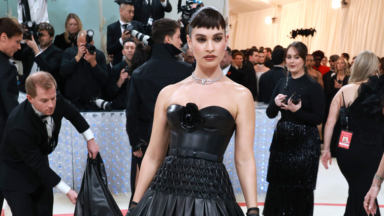 Lily James in Tamara Ralph Couture at 2023 Met Gala