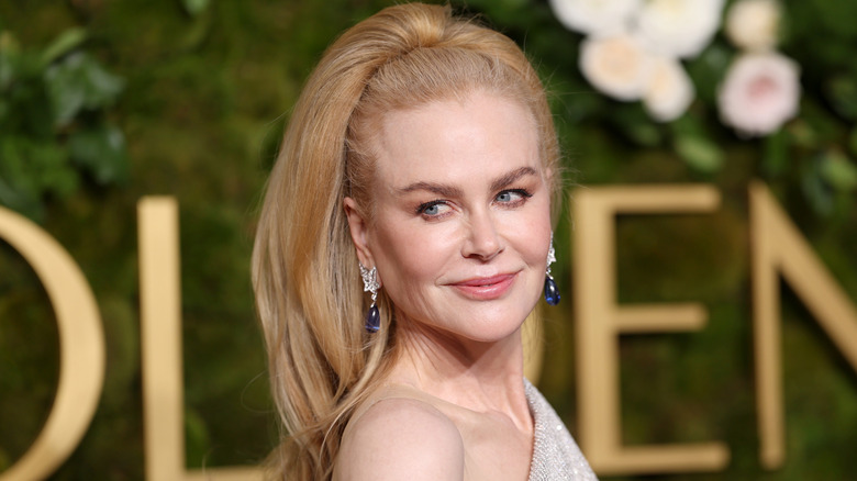 Nicole Kidman looking over shoulder