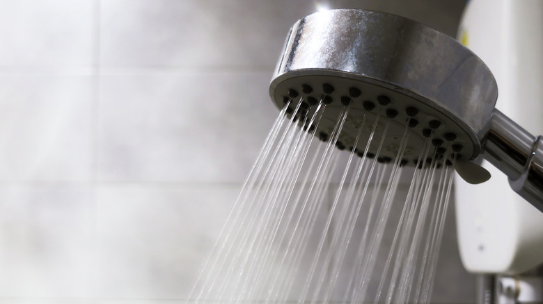 Shower head and steam