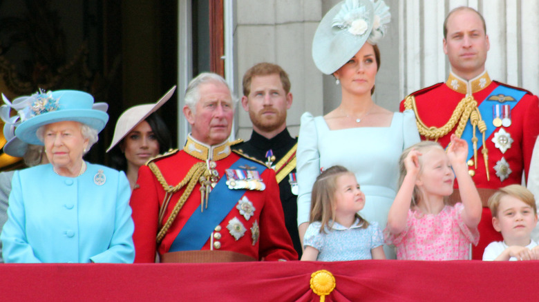 Members of the Royal Family photographed on the balcony together