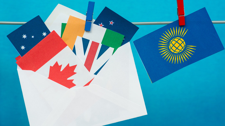 Paper flags of British Commonwealth