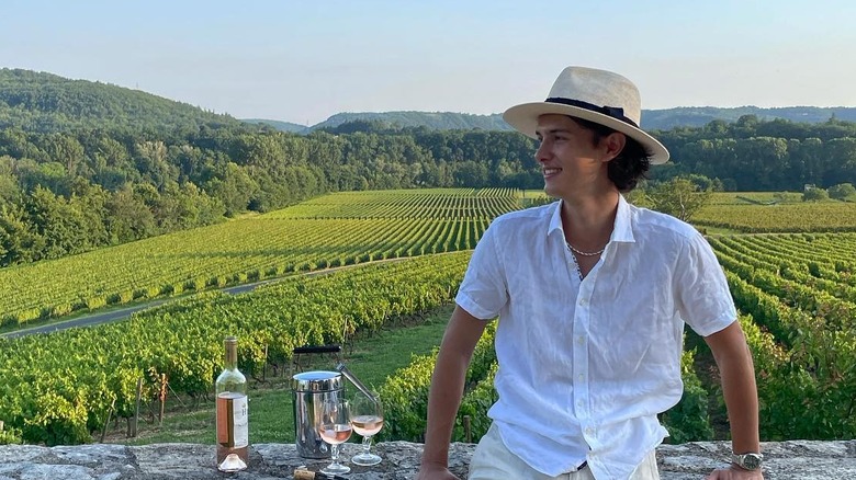 Count Nikolai in the Château de Cayx, smiling