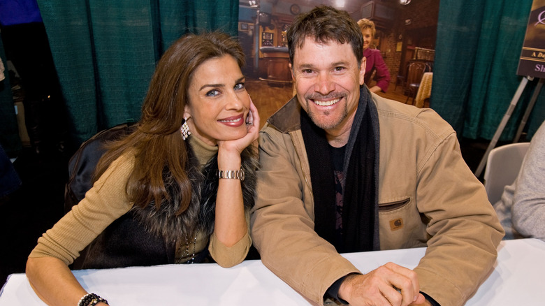 Peter Reckell and Kristian Alfonso smiling