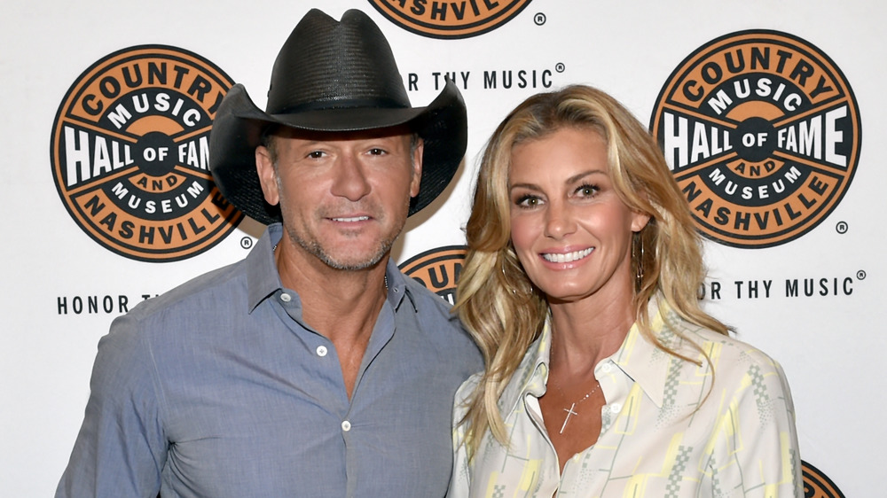 Country stars Tim McGraw and Faith Hill at the Country Music Hall of Fame