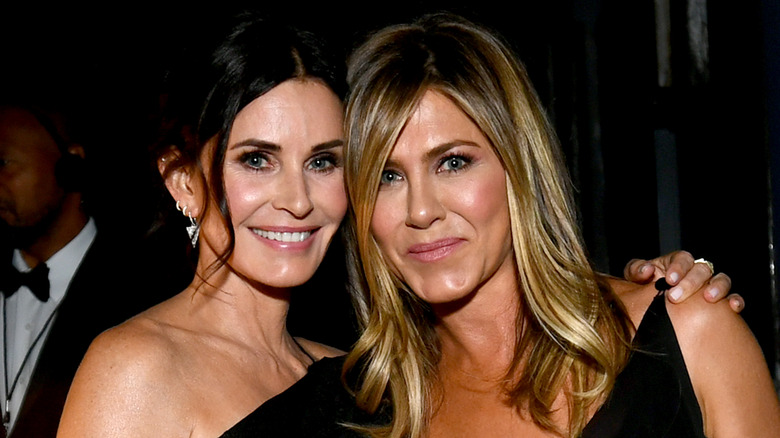 Courteney Cox and Jennifer Aniston.