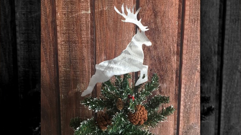 Reindeer tree topper