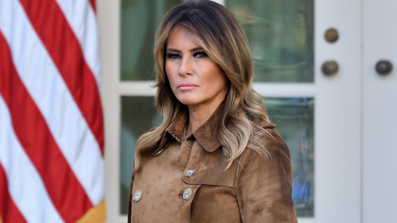 Melania Trump serious face