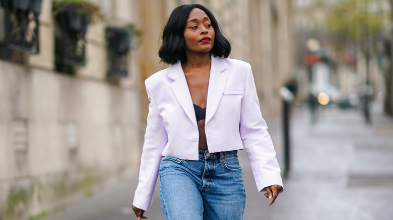 Cropped Jackets Are A Petite Girl Style Staple For Staying Warm On