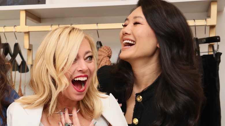 Sutton Stracke and Crystal Kung Minkoff laughing together 