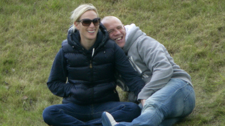 Zara and Mike Tindall smiling