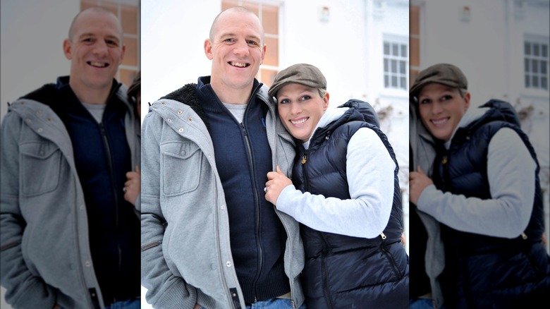 Zara Mike Tindall engaged smiling