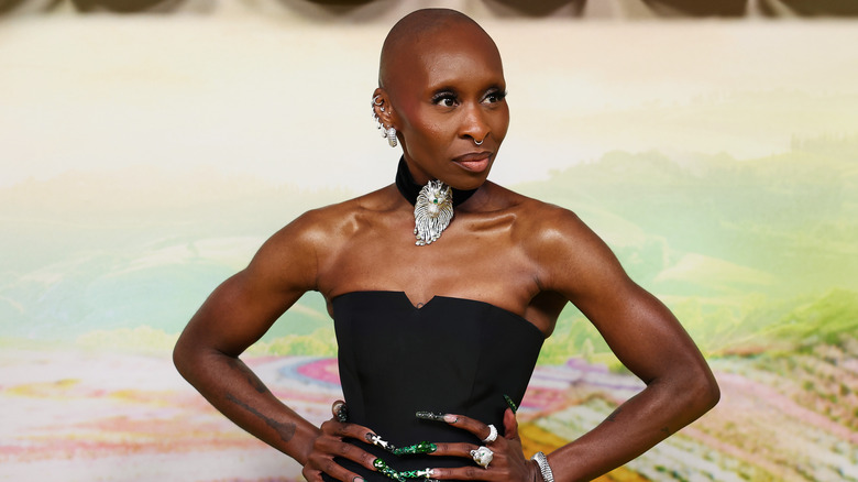 Cynthia Erivo poses at an event for "Wicked"