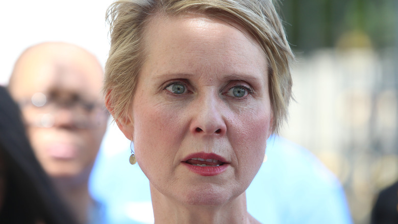 Cynthia Nixon while running for governor in 2018