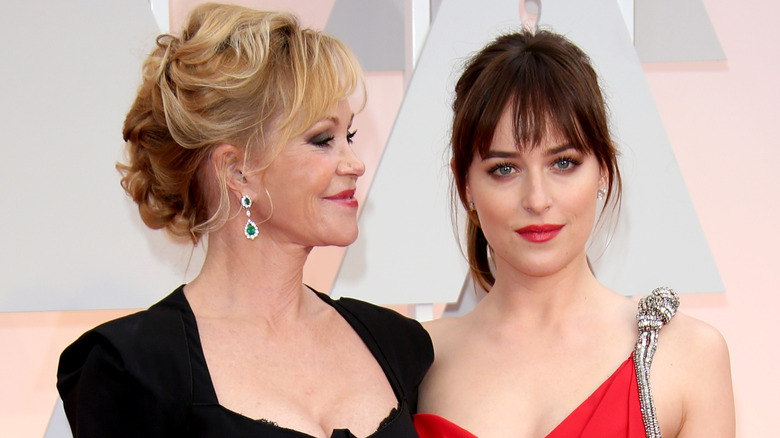 Melanie Griffith and Dakota Johnson