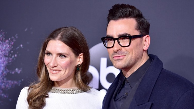 Sarah and Dan Levy smiling