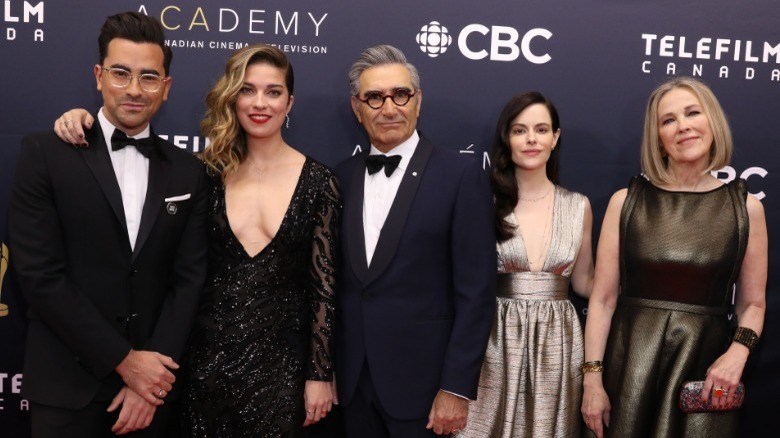 The Schitt's Creek cast attend an awards show