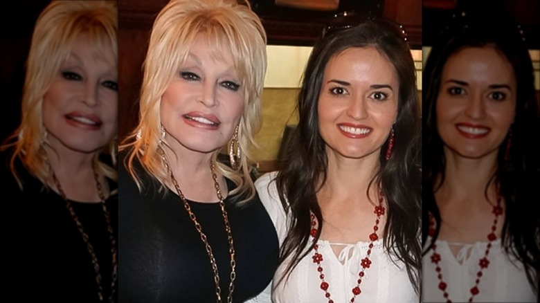 Dolly Parton and Danica McKellar 