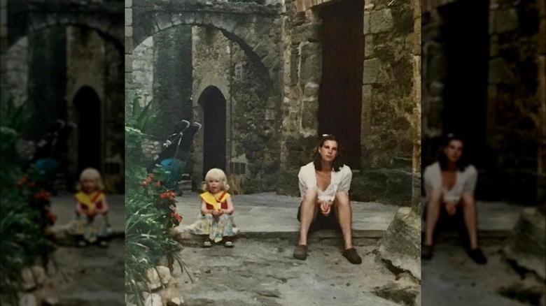 Ella Loudon as a child with her mother