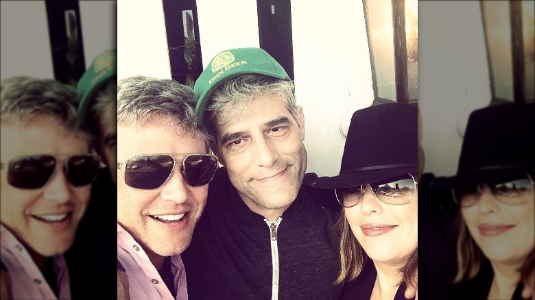 Danny Keough poses for a photo with Lisa Marie Presley