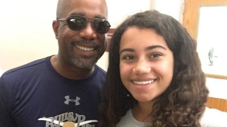 Daniella Rucker and Darius Rucker smiling