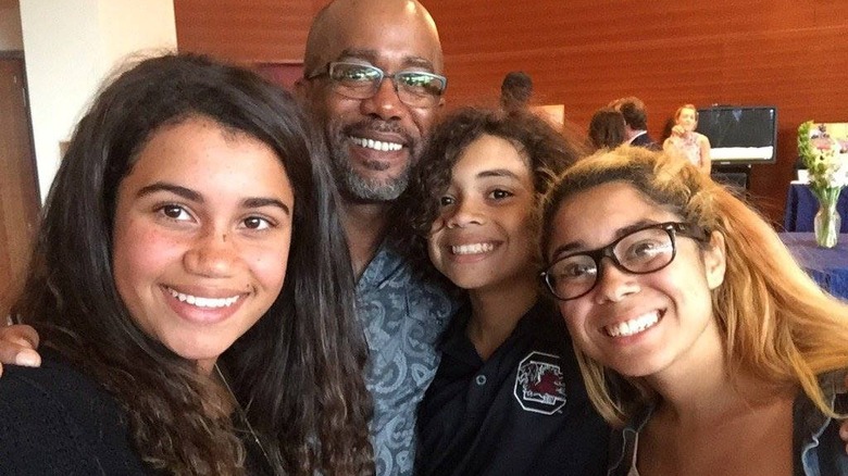 Darius Rucker, Carolyn Rucker, Daniella Rucker, Jack Rucker smiling