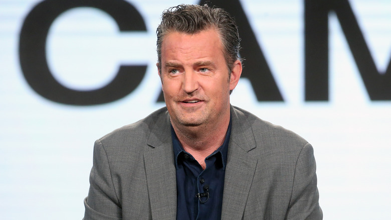 Matthew Perry at a press event in 2017