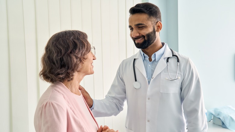 Senior woman at doctor