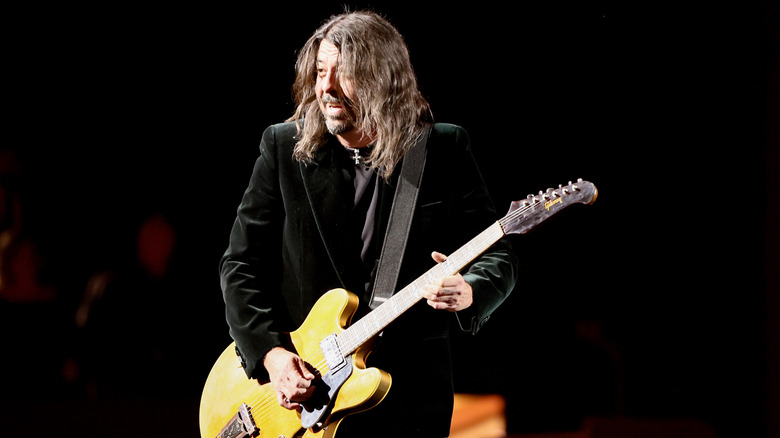 Dave Grohl performing onstage