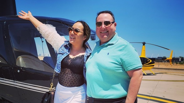 90 Day Fiancé's David and Annie smiling