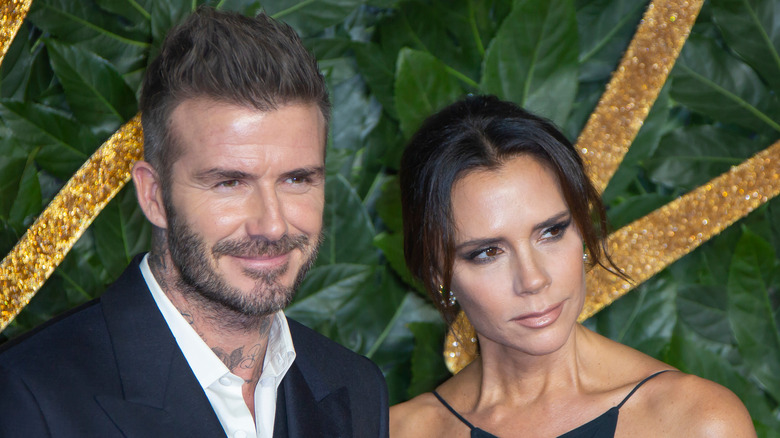 David and Victoria Beckham at event