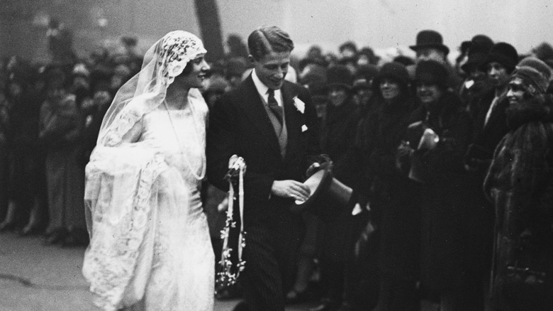 David Bowes-Lyon on his wedding day