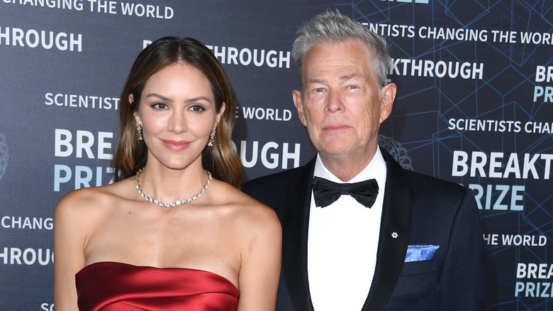 Katharine McPhee and David Foster at event