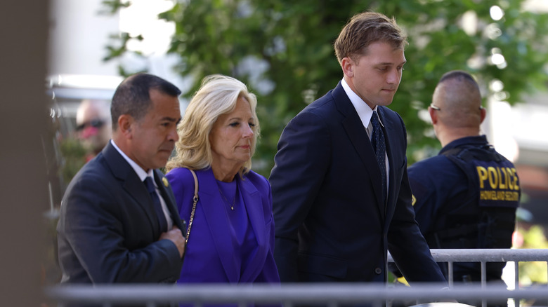 Jill Biden arriving for Hunter Biden's trial