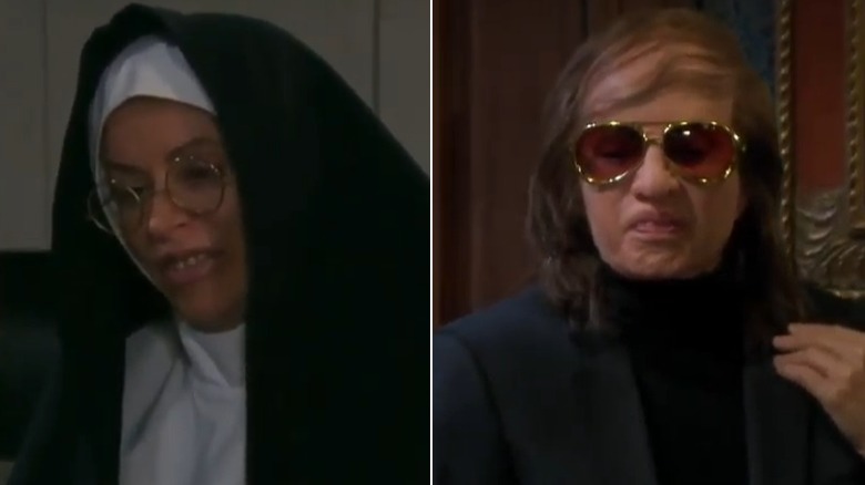 Eileen Davidson as Sister Mary Moira and Thomas Banks on DOOL.