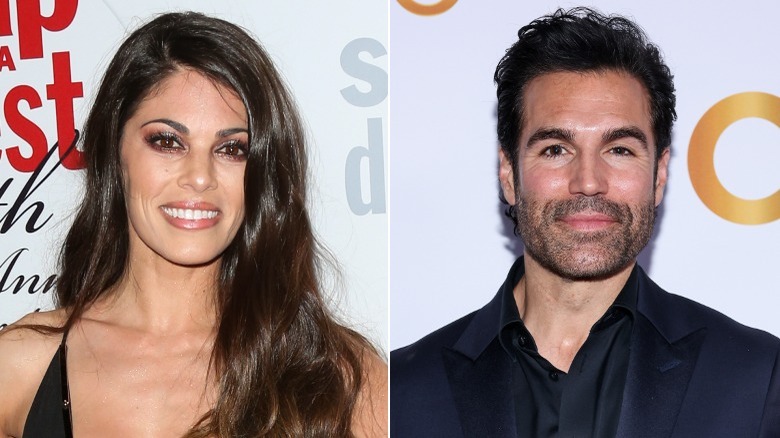 Lindsay Hartley and Jordi Vilasuso smiling