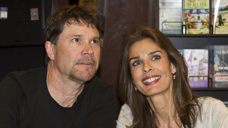 Peter Reckell and Kristian Alfonso posing