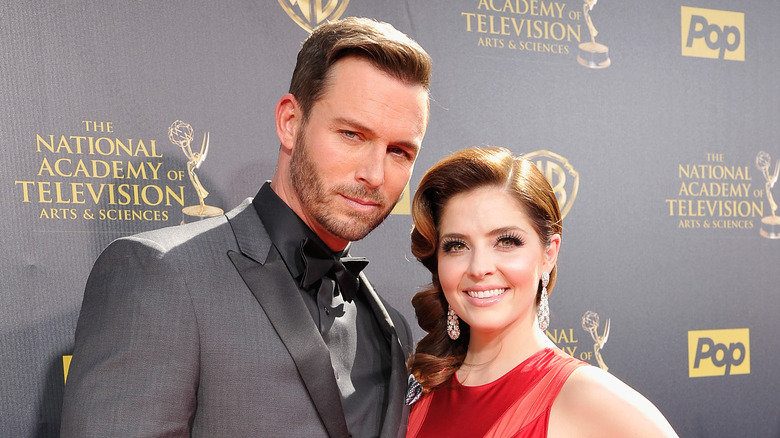 Eric Martsolf and Jen Lilley on the red carpet