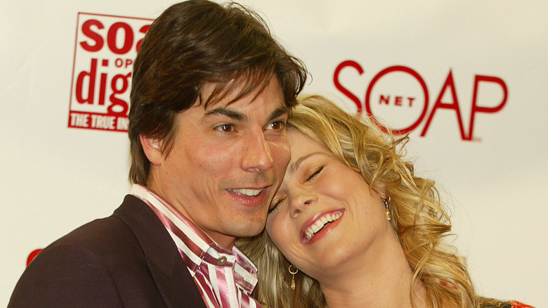 Alison Sweeney and Bryan Dattilo on the red carpet. 