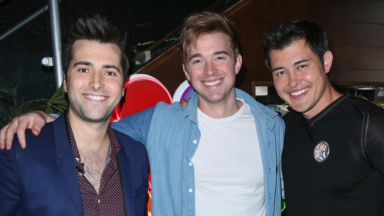 Chandler Massey, Freddie Smith, and Christopher Sean at an event. 