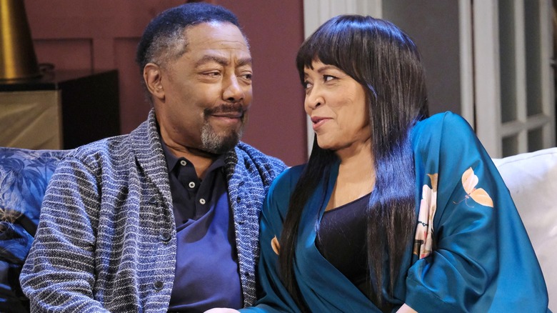 James Reynolds and Jackee Harry smiling