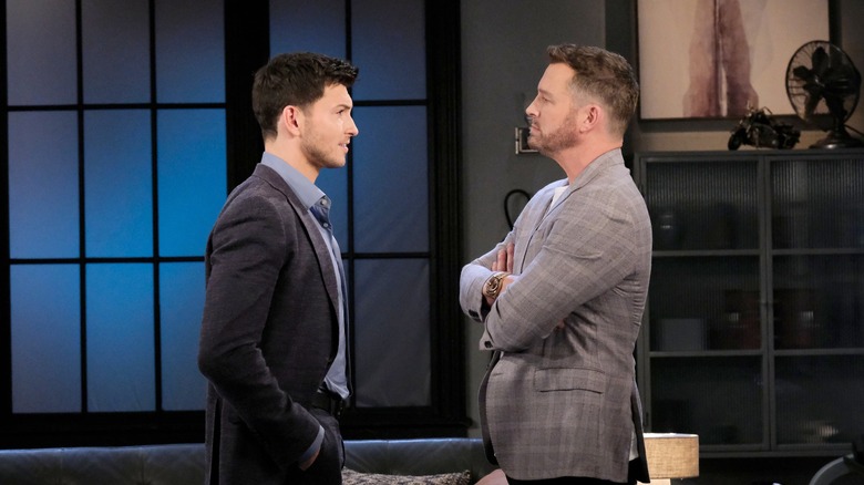 Robert Scott Wilson and Eric Martsolf arguing