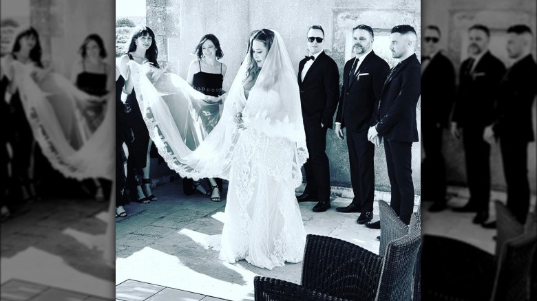 Lauren Koslow's daughter in her wedding dress