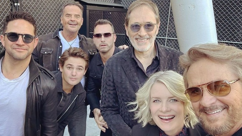 Selfie of Mary Beth Evans and Days of Our Lives cast