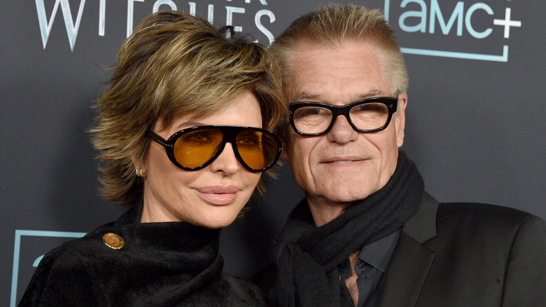 Lisa Rinna and Harry Hamlin smiling