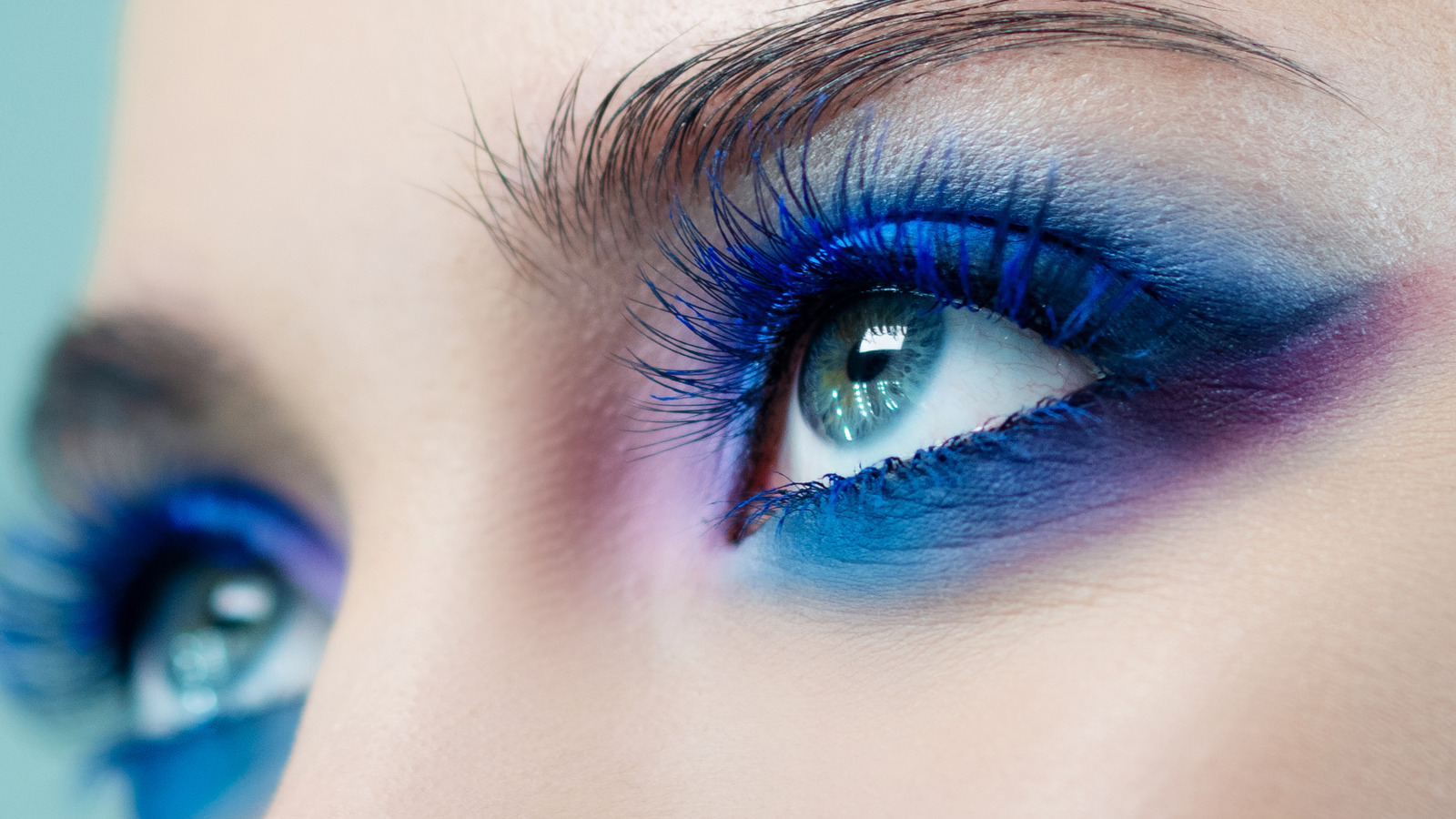 purple and blue eye makeup