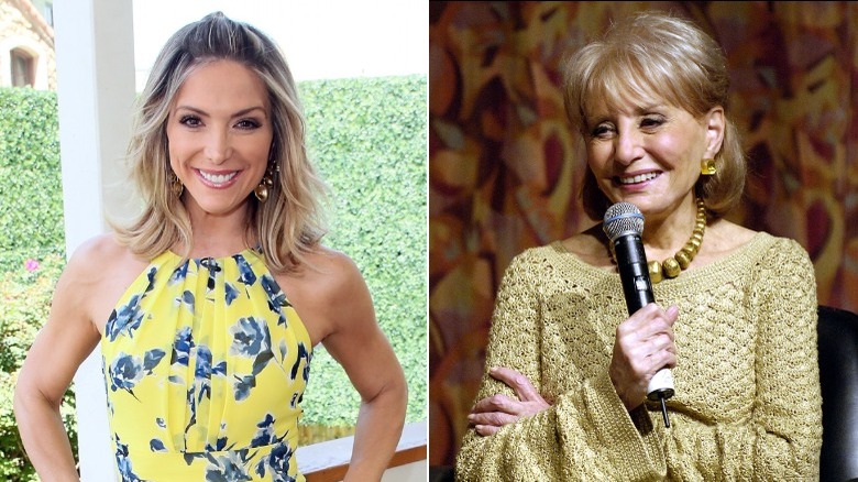 Debbie Matenopoulos smiling, Barbara Walters smiling