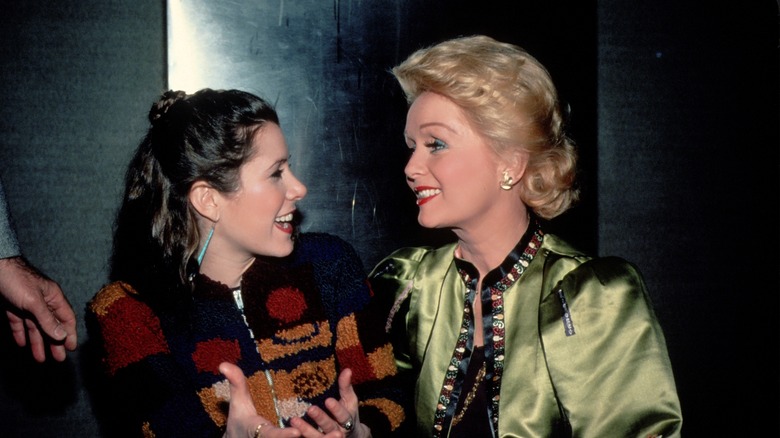 Carrie Fisher, Debbie Reynolds smiling together