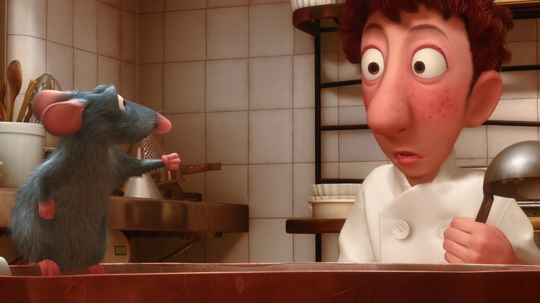 Remy and Linguini in Disney movie Ratatouille