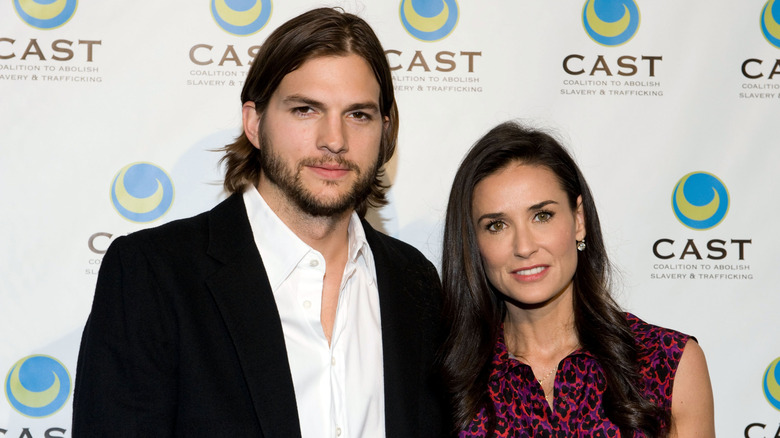 Ashton Kutcher and Demi Moore