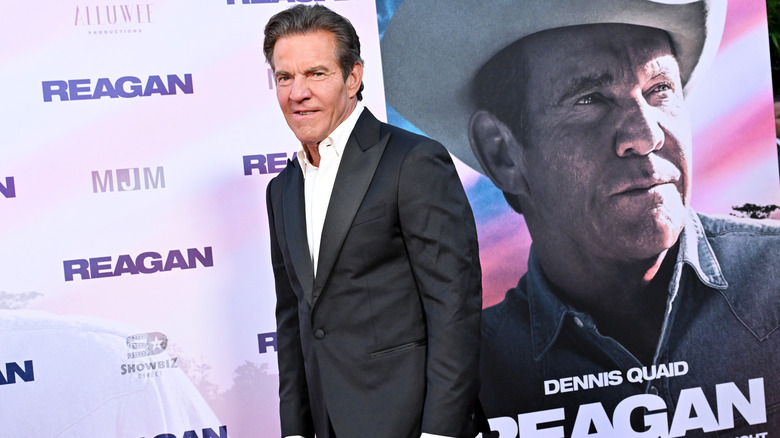 Dennis Quaid promoting Reagan